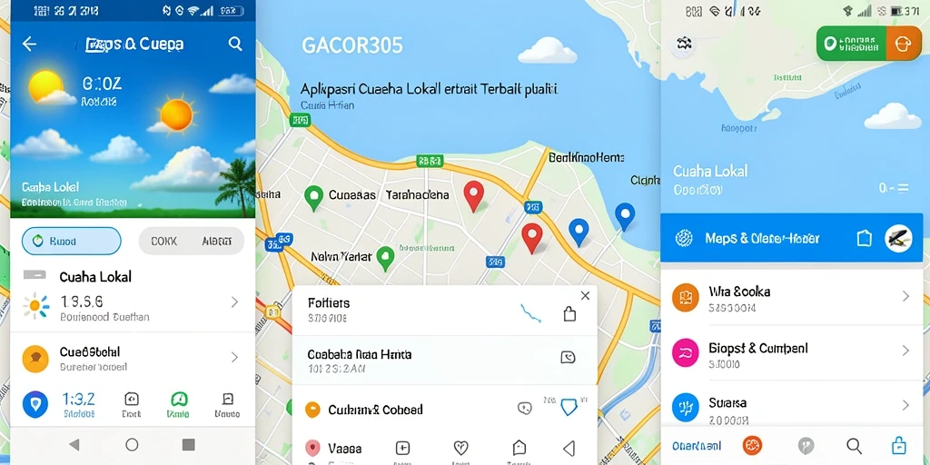 Tampilan antarmuka GACOR305 dengan informasi cuaca lokal yang jelas.