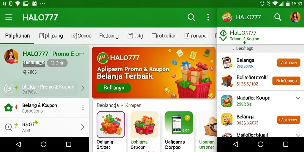 Tampilan utama HALO777 dengan berbagai kupon menarik.