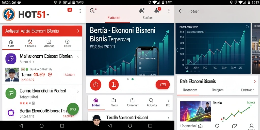 Tampilan antarmuka aplikasi HOT51 yang modern dan informatif.