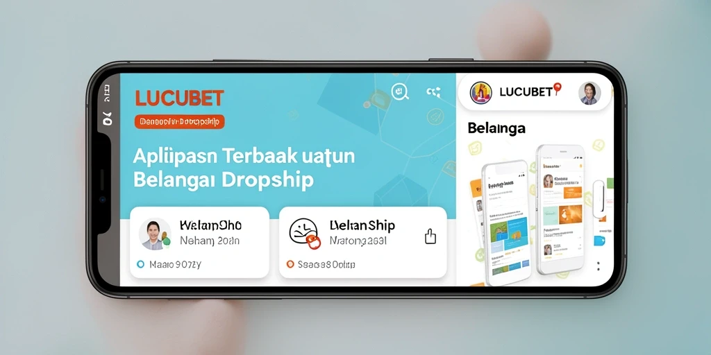 Antarmuka LUCUBET yang menarik dan mudah digunakan untuk Dropship.