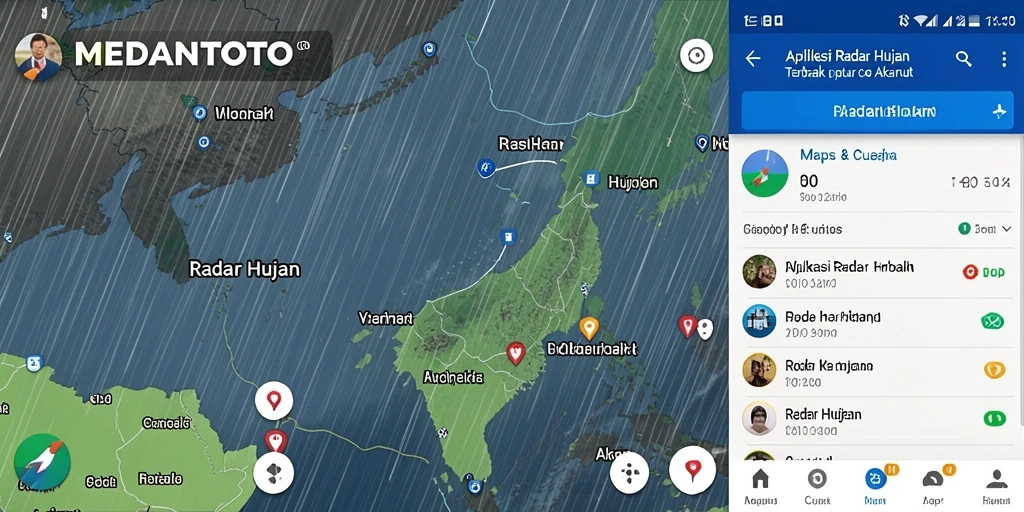 Antarmuka intuitif MEDANTOTO menampilkan radar hujan secara jelas.
