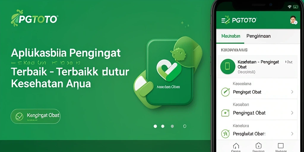Antarmuka PGTOTO yang sederhana dan intuitif untuk Pengingat Obat.