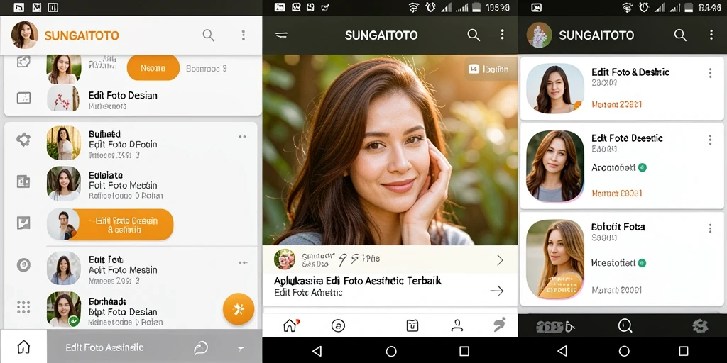 Tampilan antarmuka aplikasi SUNGAITOTO yang menarik dan fungsional.