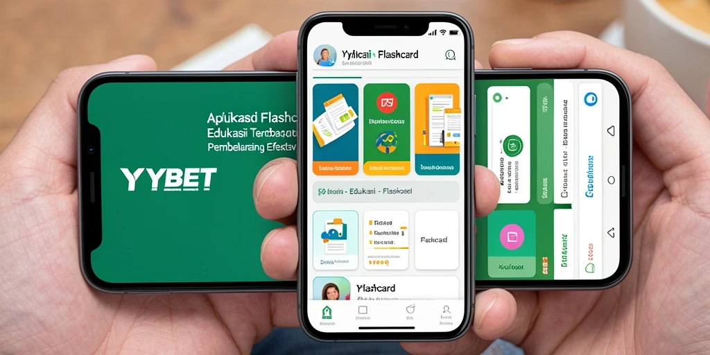 Antarmuka aplikasi YYBET yang menarik dan mudah digunakan untuk flashcard.